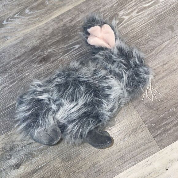 Webkinz Stuffed Angora Gray Bunny Rabbit Toy Animal Ganz no code 8" - Picture 3 of 6